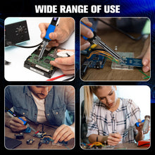 Carica l'immagine nel visualizzatore di Gallery, Saldatore LCD/LED 100W temperatura regolabile modalità sleep pistola 5 punte stagno supporto