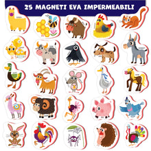 Carica l'immagine nel visualizzatore di Gallery, Little World 27 magneti per frigorifero in schiuma per bambini 1-3 – Magneti per bambini grandi – Magneti per frigorifer