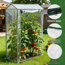 Carica l'immagine nel visualizzatore di Gallery, Chiaro PVC Piccolo Copertura della Casa, 100x50x150cm, Serra da Giardino, Serra da Balcone, per Prevenire Danni alle Pia