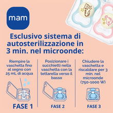 Carica l'immagine nel visualizzatore di Gallery, MAM - Set di 2 succhietti Supreme Night in silicone, S278, 2-6 mesi, rosa
