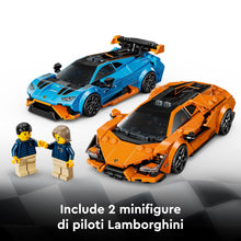 Carica l'immagine nel visualizzatore di Gallery, LEGO Speed Champions Lamborghini Revuelto e Huracán STO - Modellini di Auto da Corsa - Macchine Giocattolo con 2 Minifigure dei Piloti - Regalo di Compleanno per Bambini da 10 Anni in su - 77238