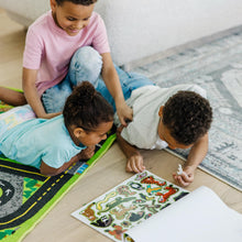 Carica l&#39;immagine nel visualizzatore di Gallery, Melissa &amp; Doug | Libro adesivi attacca e stacca bambini | Album stickers animali fattoria, dinosauri, animali marini, savana | Giochi da viaggio creativi per bambini e bambine dai 3 anni in sù