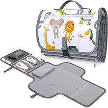 Carica l&#39;immagine nel visualizzatore di Gallery, Fasciatoio Portatile Pieghevole - BABYTREASURE - Tracolla e Volume &quot;FAI...