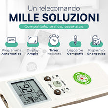 Carica l'immagine nel visualizzatore di Gallery, TEMPO DI SALDI Telecomando Universale Condizionatore multifunzione compatibile con oltre 1000 modelli, Telecomando Aria 