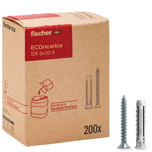 Carica l'immagine nel visualizzatore di Gallery, Fischer Ecoricarica 200 Tasselli SX 6x30 S con Vite