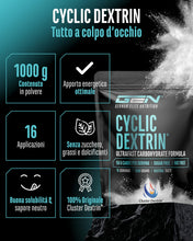 Carica l'immagine nel visualizzatore di Gallery, GEN GERMAN ELITE NUTRITION Destrina Ciclica (Cluster Dextrin®) -1000 g