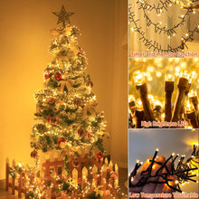 Carica l'immagine nel visualizzatore di Gallery, Catena Luminosa da Esterno 3 metri 150LED Luci Decorative a Grappolo Elettrica 31V con Timer, Luci Natale Esterno e Inte