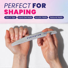 Carica l&#39;immagine nel visualizzatore di Gallery, PORTENTUM Lime per unghie 100 180 set di 16, lima per unghie 100/180 a doppia faccia lavabile, lima per unghie professionale ideale per gel e acrilico, adatto per uso in salone e a casa