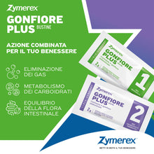 Carica l'immagine nel visualizzatore di Gallery, Zymerex GONFIORE PLUS | 14+14 bustine | Gonfiore addominale | Probiotici e prebiotici | Equilibrio flora intestinale | M