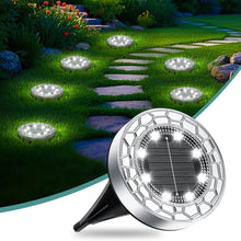 Carica l'immagine nel visualizzatore di Gallery, FIFlying 6 pezzi Luci Solari da Giardino, 8 LED Lampade Solare da Terra