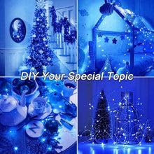 Carica l'immagine nel visualizzatore di Gallery, Luci di Natale 50M 500 LED, Catena Luminosa Filo di Rame Blu Impermeabile Luci Albero di Natale da Esterno Interno Natalizie Decorazioni per Halloween,Festa,Casa, Nozze,Giardino,Matrimonio,Balcone