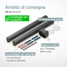 Carica l&#39;immagine nel visualizzatore di Gallery, Borgen Supporto bici da parete - Portabici da parete in legno per bici da corsa - Supporti bici da parete MTB, bici da corsa e city bike