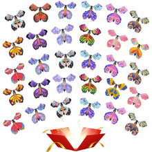 Carica l'immagine nel visualizzatore di Gallery, 30 Giocattoli magici a Farfalla, Biglietto a Forma di Farfalla, Magic Flying Butterfly Card Wind up Butterfly Bambini Re