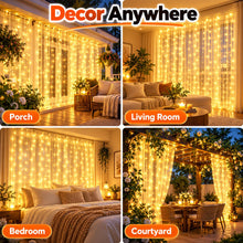 Carica l'immagine nel visualizzatore di Gallery, Ghirlanda luminosa per interni con 300 LED, 3 x 3 m, USB
