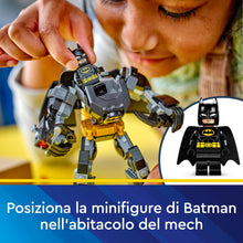 Carica l&#39;immagine nel visualizzatore di Gallery, LEGO DC Armatura Mech di Batman, Action Figure Giocattolo da Costruire, Robot Snodabile da Collezione con Minifigure e Batarang, Giochi Creativi per Bambini e Bambine da 6 Anni, Piccolo Regalo 76270