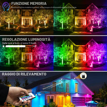 Carica l'immagine nel visualizzatore di Gallery, RIGIDON 1x 30W RGB faretto led esterno con IR telecomando, 3000lm faretti