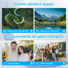 Carica l'immagine nel visualizzatore di Gallery, Drone Pieghevole con Telecamera 4K, GuKKK Brushless Motore Droni con 2 Telecamere, Quadcopter RC FPV WiFi Fotocamera Evi