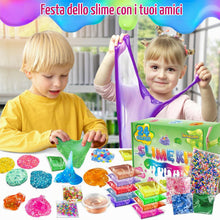 Carica l'immagine nel visualizzatore di Gallery, 24 Colori DIY Slime Kit Slime Making per Ragazze, Crystal Clear Slime