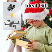 Carica l'immagine nel visualizzatore di Gallery, Drone con Telecamera 1080P, RC Quadcopter Pieghevole Drone per Bambini &amp; Adulti, Motore Brushless, Decollo e Atterraggio Unico Tasto, 2 Batterie, Regalo di Gioco per Ragazzi e Ragazze (Black)
