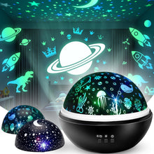 Carica l'immagine nel visualizzatore di Gallery, Retoo Proiettore a LED con galassia stellata, proiettore a LED, luce polare, luce notturna per bambini, decorazione per 