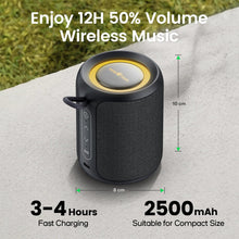 Carica l'immagine nel visualizzatore di Gallery, Deeyaple Cassa Bluetooth Portatile, 15W Cassa bluetooth potente da Doccia Impermeabile IPX7, Bluetooth 5.3,Extra Bassi A