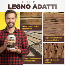 Carica l'immagine nel visualizzatore di Gallery, Consolidante per Legno 1L ad Alta Penetrazione | Consolida e Rinforza Legno Tenero o Deteriorato | Interno ed Esterno