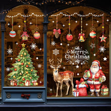 Carica l'immagine nel visualizzatore di Gallery, Edonkvi Adesivi Natalizi per Finestre 86 Pezzi, Vetrofanie Natalizie Grandi Decorazioni Natale Casa, Riutilizzabili Fiocchi di Neve Stickers Decalcomanie per Addobbi Vetrine Negozio Ufficio Porte