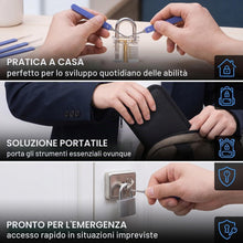 Carica l'immagine nel visualizzatore di Gallery, GXGM 17 Pezzi grimaldello Set, Grimaldelli Professionali, Chiave Universale per Lucchetti e Kit Apertura Completo, Lockp