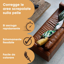 Carica l'immagine nel visualizzatore di Gallery, Leather Flexifil, riempitivo estremamente flessibile utilizzato per riparare graffi di gatti, fori e crepe pesanti su di