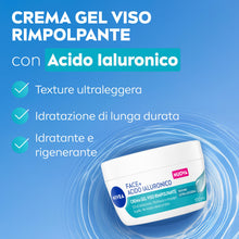 Carica l'immagine nel visualizzatore di Gallery, NIVEA Face+ Acido Ialuronico Crema Gel Viso, 100 ml