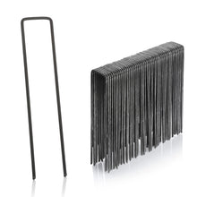 Carica l'immagine nel visualizzatore di Gallery, GardenMate 50x Picchetti di ancoraggio lunghi 150mm e larghi 25mm in filo d'acciaio dello spessore di 2,9mm, 42603132663