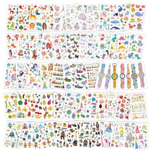 Carica l'immagine nel visualizzatore di Gallery, AOOWU Tatuaggi per Bambini, 500+Tatuaggi Temporanei Stickers, Adesivi Tatuaggi Set Temporanei de Unicorno Dinosauro Sire