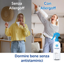 Carica l'immagine nel visualizzatore di Gallery, Allergoff Spray Antiacaro 100% Atossico - Efficace per Materassi e Cuscini | Durata di Azione Lunga | Controllo Acari pe