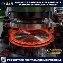 Carica l'immagine nel visualizzatore di Gallery, S&amp;R Disco Diamantato 115 piastrelle. Disco diamantato Gres Porcellanato Piastrelle Ceramica Granito Marmo. Dischi Flessi