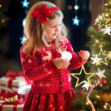 Carica l'immagine nel visualizzatore di Gallery, Anmossi LED Luci di Natale,3 Pezzi Tenda Luci Natalizie a Batteria,10 LED Tenda Luminosa con Stelle,Bianco Caldo,Timer,Luci Natale Decorativa per Natale,Finestra,Matrimoni,Feste