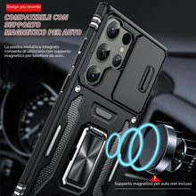Carica l'immagine nel visualizzatore di Gallery, LeYi Cover per Samsung Galaxy S23 Ultra(Nero)