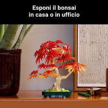 Carica l'immagine nel visualizzatore di Gallery, LEGO Botanicals Bonsai di Acero Rosso Giapponese - Set di Piante Artificiali con Foglie Rosse e Arancio Finte e Vaso Costruibile - Regalo per Adulti Amanti del Fai da Te - 10348