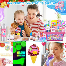 Carica l'immagine nel visualizzatore di Gallery, VIPNAJI Kit Slime Fluffy per Ragazze - Unicorn Slime Kit Completo per Fare Slime di Gelato, Fluffy, di Burro, Nuvola e Schiuma. Regalo per Bambina DIY, Fai da Te Fluffy Slime
