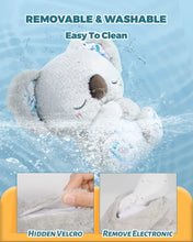 Carica l'immagine nel visualizzatore di Gallery, Auby Soothe 'n' Cuddle Koala - Plush Toy with 10 Lullabies - Lights &amp; Rhythmic Breathing Motion - Gift for Newborns+