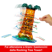 Carica l'immagine nel visualizzatore di Gallery, Mattel Games - Salva le Scimmie Rockin' Tree Party, edizione speciale 25 anniversario con albero che oscilla, animali diversi e bastoncini ondulati e a zig-zag, giocattolo per bambini, 5+ anni, HTW65