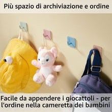 Carica l'immagine nel visualizzatore di Gallery, DEKAZIA® Set 4 Ganci Appendiabiti Bambini Colorati, Attaccapanni da Parete