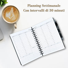 Carica l&#39;immagine nel visualizzatore di Gallery, FairyLab Agenda 2024 2025 Settimanale. Intuitivo e funzionale Diario di 18 mesi, efficiente calendario ufficio. Da luglio 2024 a Dicembre 2025