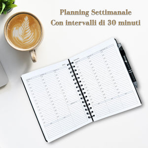 FairyLab Agenda 2024 2025 Settimanale. Intuitivo e funzionale Diario di 18 mesi, efficiente calendario ufficio. Da luglio 2024 a Dicembre 2025