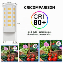 Carica l'immagine nel visualizzatore di Gallery, Klighten 6 pezzi Lampadina G9 Led 4W 450LM Bianco Naturale 4000K