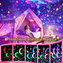 Carica l'immagine nel visualizzatore di Gallery, Giocattoli Bambina 2-10 Anni, Timer Proiettore Stella Luce Notturna Decorazione Lampada Bambina 3-8, Giochi Bambini Comp