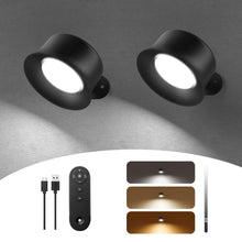 Carica l'immagine nel visualizzatore di Gallery, FULEN Lampada da Parete a LED, Lampada da Parete Touch Telecomando 3 Colori Luminosità Dimmerabile 3200mAh Batteria Rica