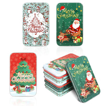 Carica l'immagine nel visualizzatore di Gallery, LIHAO 6pz Scatole di Natale in Metallo, MINI Cofanetto per Buono Regalo, Gioielleria, Moneta, Piccolo Contenitore