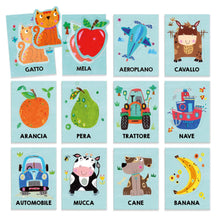 Carica l'immagine nel visualizzatore di Gallery, Headu Baby Flashcards Montessori Ascolta E Pronuncia Le Prime Parole It21666 Gioco Educativo Per Bambini 1-3 Anni Made In Italy
