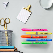 Carica l'immagine nel visualizzatore di Gallery, BIC Evidenziatori Highlighter Grip, perfetti per l'aula o l'ufficio, colori assortiti, confezione da 24