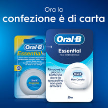 Carica l'immagine nel visualizzatore di Gallery, Oral-B Filo Interdentale Non Cerato Essential Floss, Neutro 2x50m